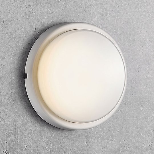 LED-utomhusvägglampa Cuba Energy, Ø 17,5 cm