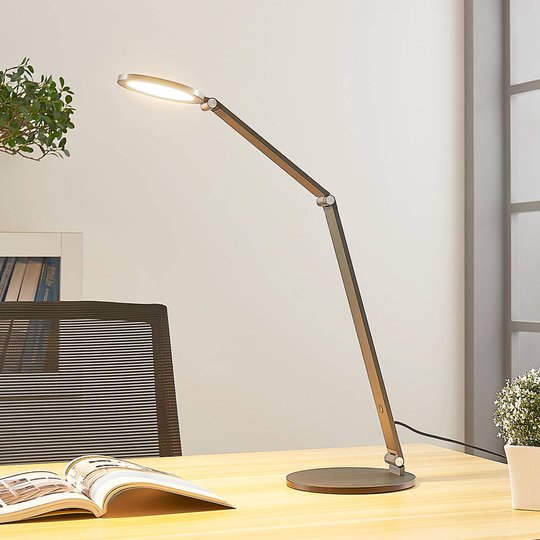 LED skrivbordslampa Mion med dimmer