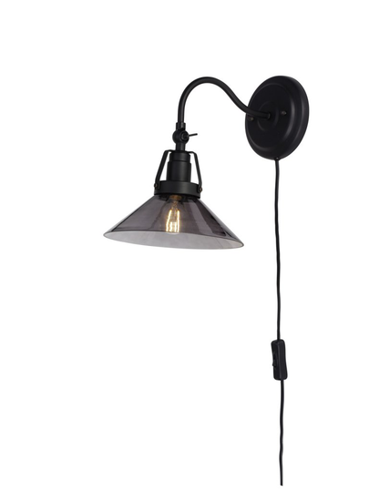 Skomakare vägglampa (Svart)