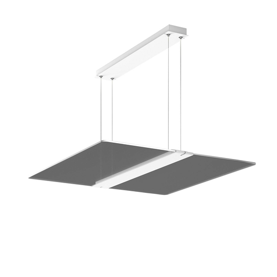 RZB Twindot S Square LED-hänglampa DALI 64 cm 840