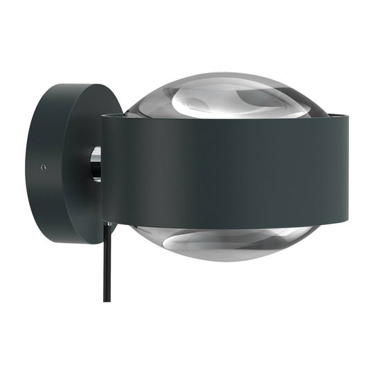 Puk Maxx Wall+ lysdiod, klar, antracit/krom