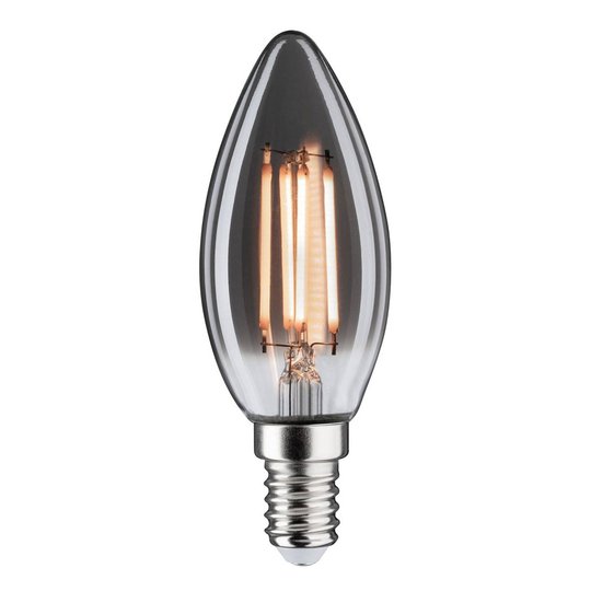 LED-kronljuslampa E14 4W 2 200 K rökglas, dimbar