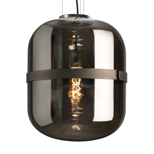 Hänglampa Baloni, rökglas