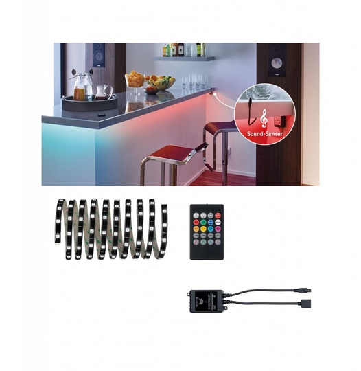 LED Lights and Sound Comfort Set (Svart)