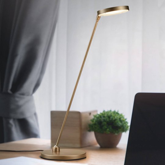LED-bordslampa Thea-T, brons