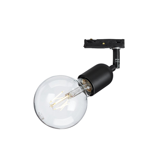 Regal spotlight mattsvart Global 1-fas GU10