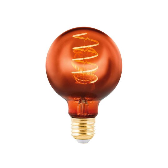 LED-globlampa E27 4 W koppar ångad Ø 8 cm