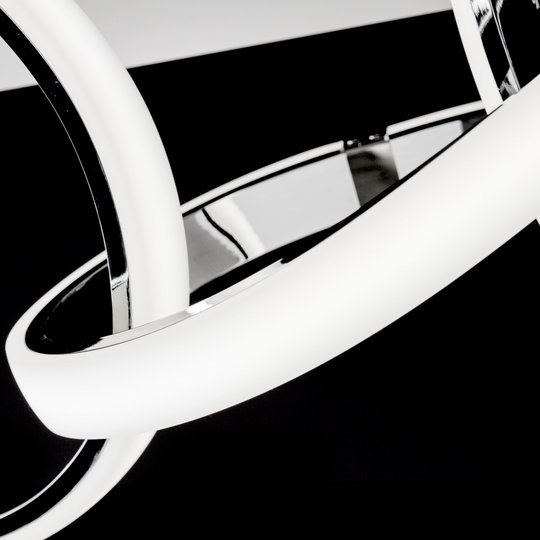 LED-taklampa Indigo 2 lampor, krom blank
