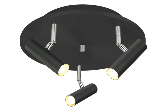 Artic 3-spot rund LED (Svart)