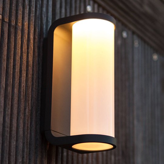 LED-utomhusvägglampa Adalyn