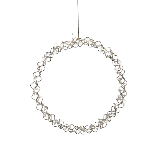 Krans silver, 45 cm 40 LED (Silver)