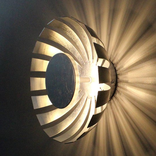 LED-vägglampa Flare Small, silver