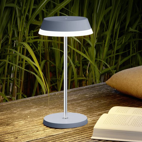 B-Leuchten Joy LED-bordslampa med batteri antracit