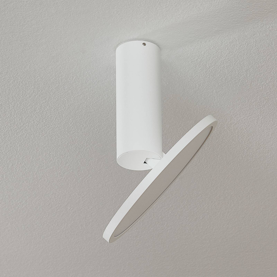 LED-taklampa Morgan, rörlig, vit