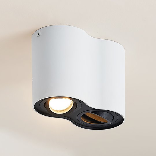 Arcchio Hermalina taklampa, rund, 2 lampor