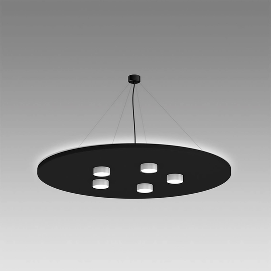 LEDWORKS Sono-LED Round Five 930 svart/vitt