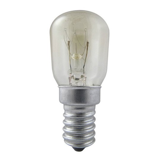 E14 15 W kylskåpslampa genomskinlig