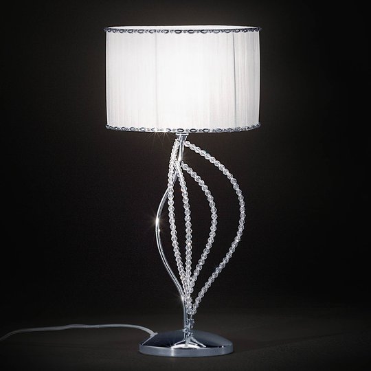 Bordslampa Girasole med textilskärm