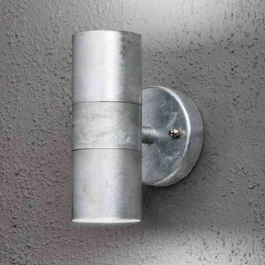 Utomhusvägglampa Modena 2 ljuskällor, galvanisiert