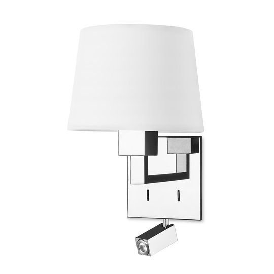 LEDS-C4 Bali vägglampa med vit skärm Ø 20 cm