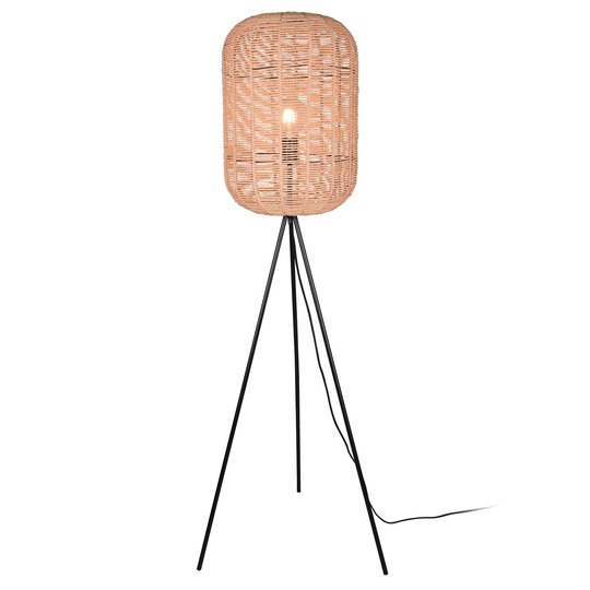 Golvlampa Runa med sisalskärm