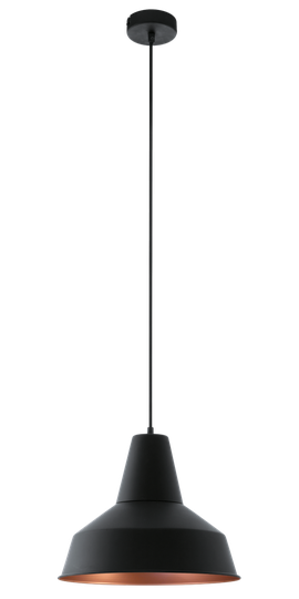 Somerton taklampa (Svart)