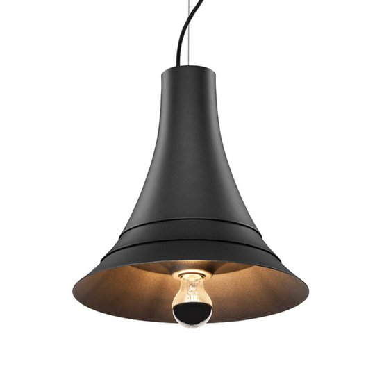SLV Bato 35 hänglampa E27 svart Ø35 cm