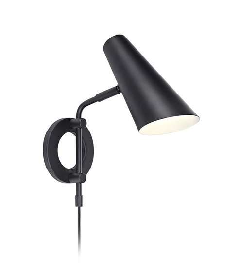 Cal vägglampa (Svart)