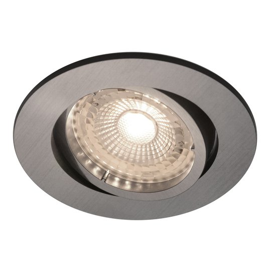 LED-inbyggnadsspot Octans 2 700 K 3-pack, nickel