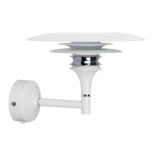 LED-vägglampa Diablo vit, med kontakt