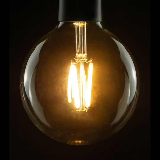 SEGULA LED-globlampa G120 E27 10W 827 klar