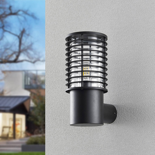 Lindby Liddi utomhusvägglampa, cylinderformad