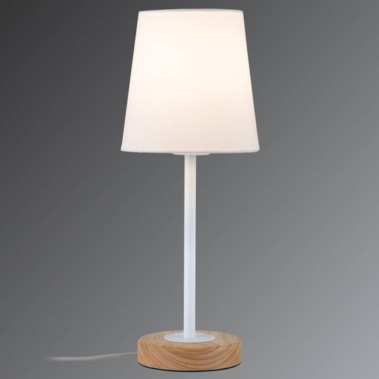 Bordslampa Stellan i textil och naturlig design