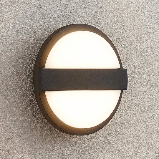 Lucande Gylfi LED-vägglampa, rund