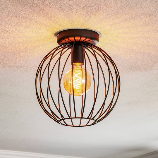 Taklampa Cumera med öppen burskärm, Ø 30 cm