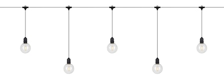 Garden 24 Deco Ljusslinga 10 Start Black/Clear