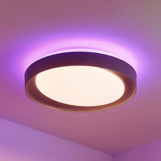 Lindby Alyano LED-taklampa, RGB, CCT, dimbar