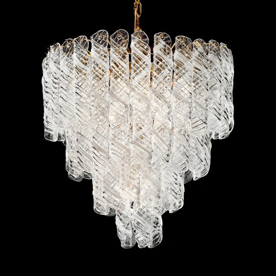 Molle - taklampa av vridet glas