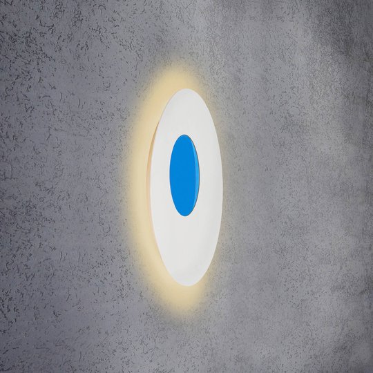 Escale Blade Open LED-vägglampa RGB+W vit Ø59cm