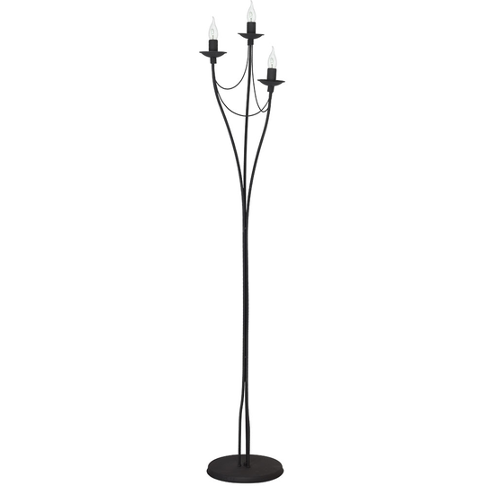 Rosa golvlampa (Svart)