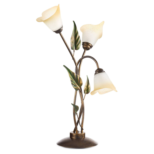 Bordslampa Miranda 3 lampor, brons