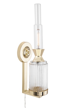 Ester Vägglampa Klar/Mässing