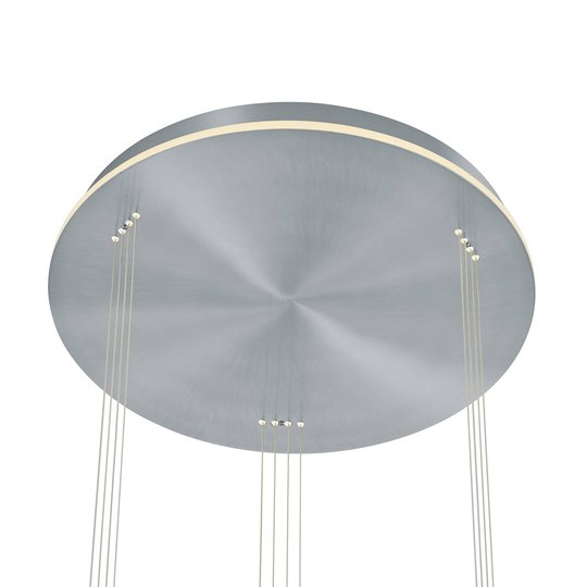B-Leuchten Sam LED-pendellampa Rondell, nickel