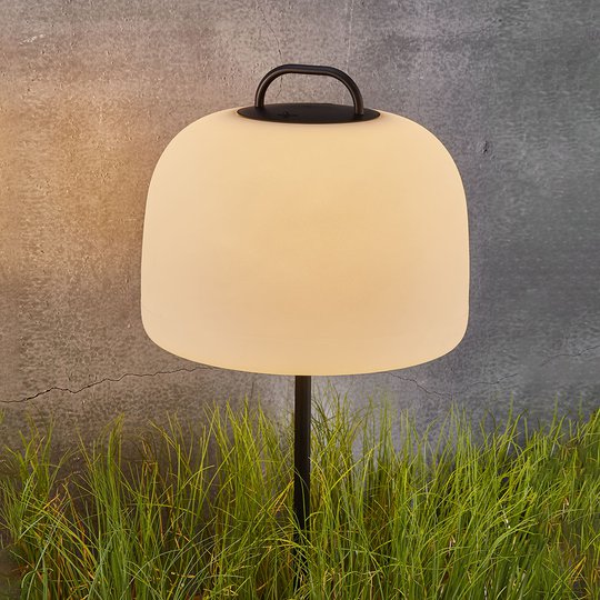 LED-markspettslampa Kettle med skärm Ø 36 cm