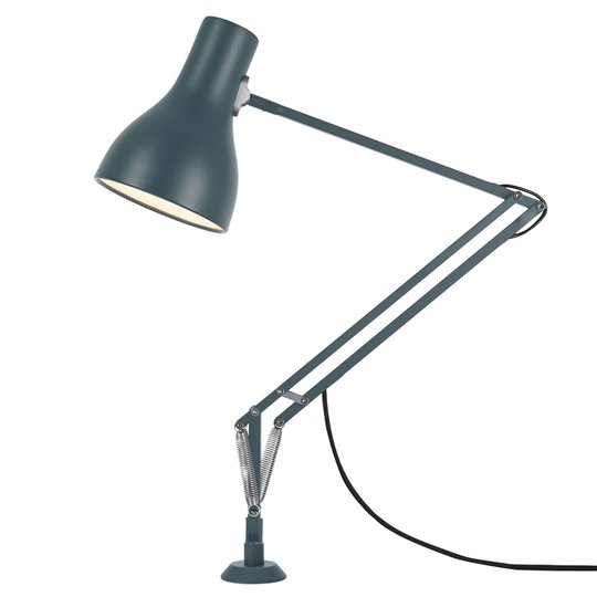 Anglepoise Typ 75 bordslampa skruvfot grå