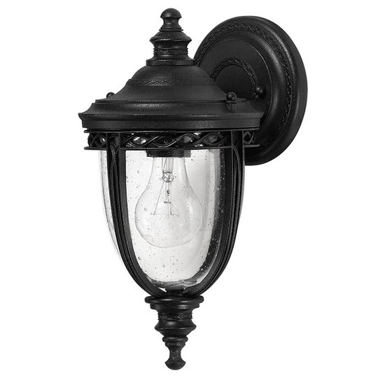 Utomhusvägglampa English Bridle Ø 16,5 cm svart