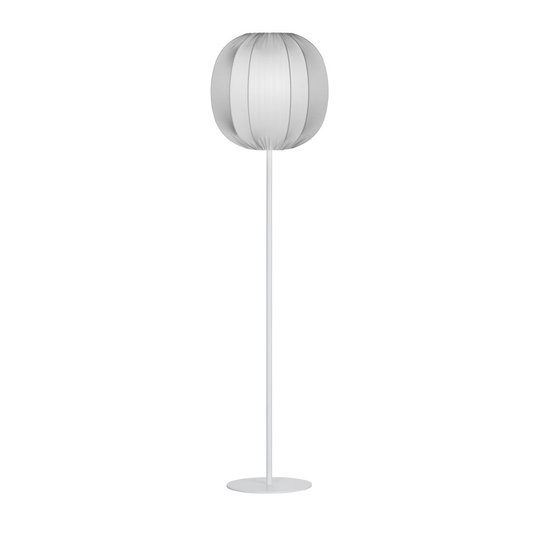 Neo golvlampa (vit fot) (Grå)