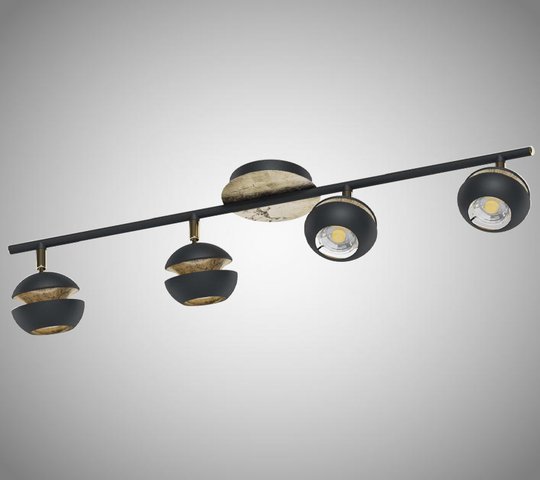 NOCITO LED SKENA 4L SVART/GULD (Mässing/guld)