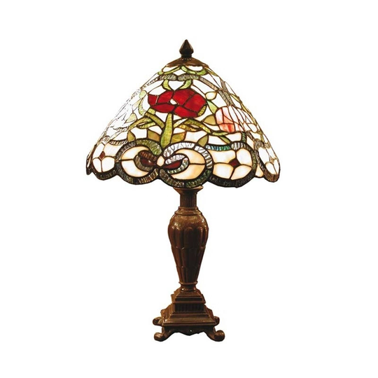 Flora - klassisk bordslampa i tiffanystil