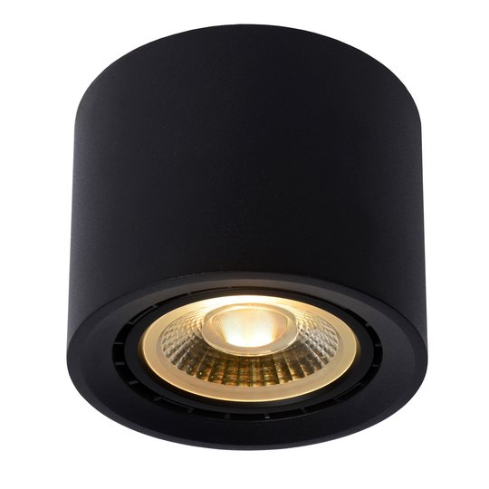 LED-taklampa Fedler dim to varm, svart